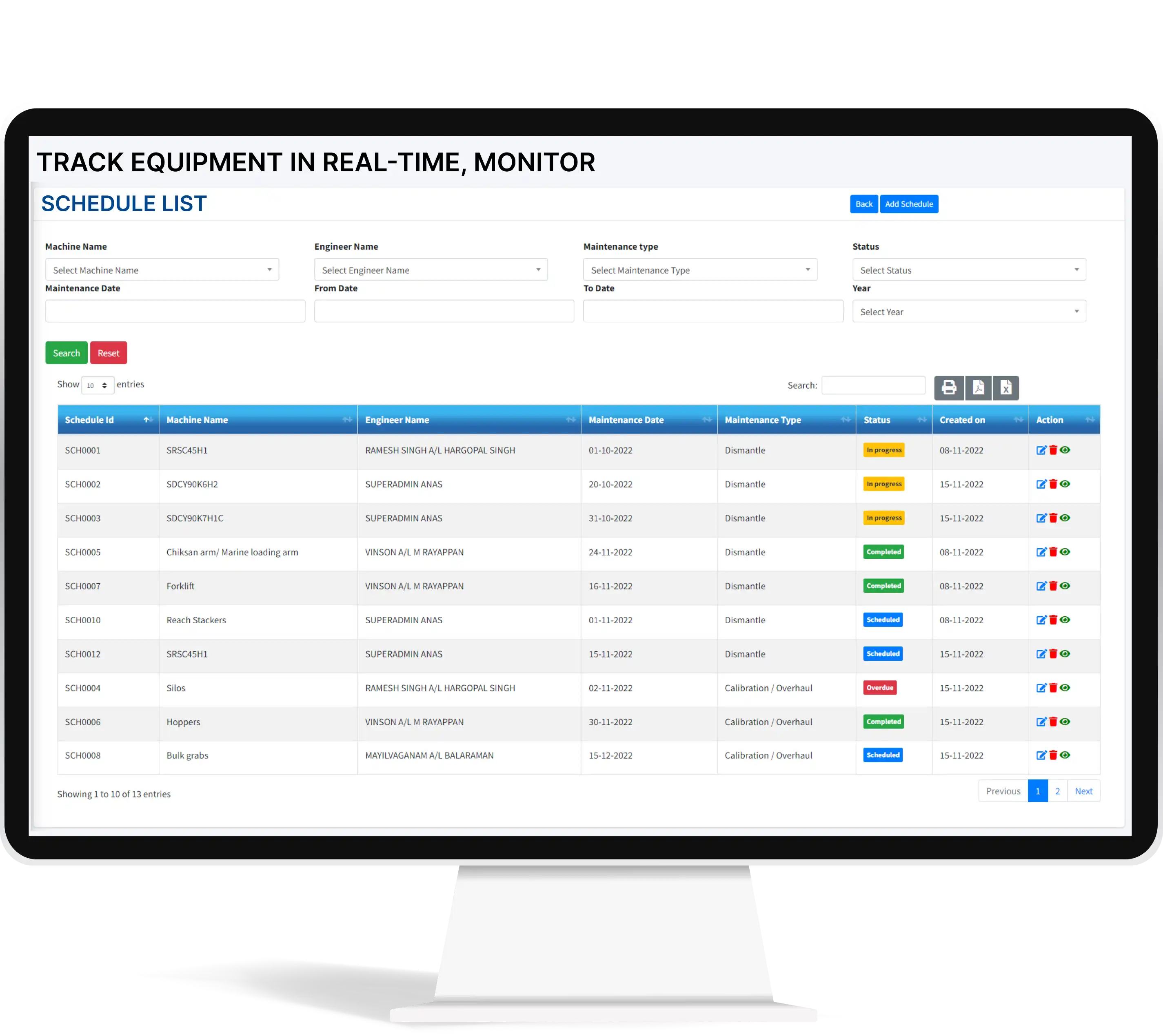 Real-Time Monitoring