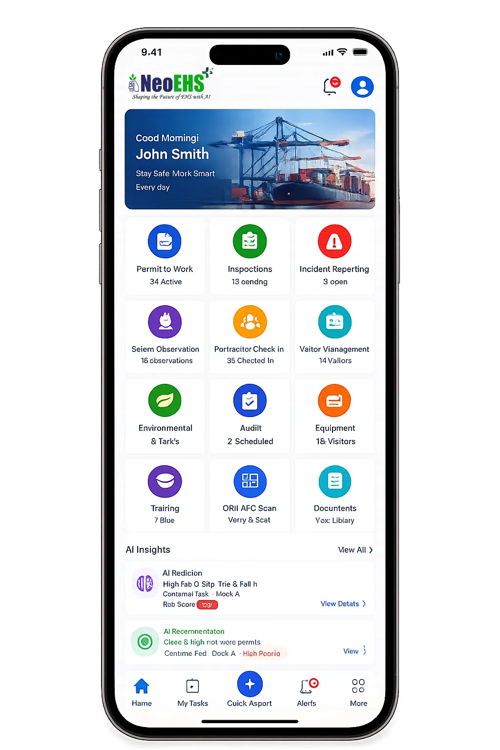 NeoEHS Maritime Safety Management Mobile Application